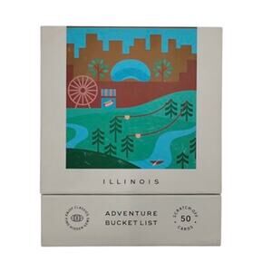 RIO 50 Illinois Adventure Bucket List Scratch Off Cards Outdoor Activities